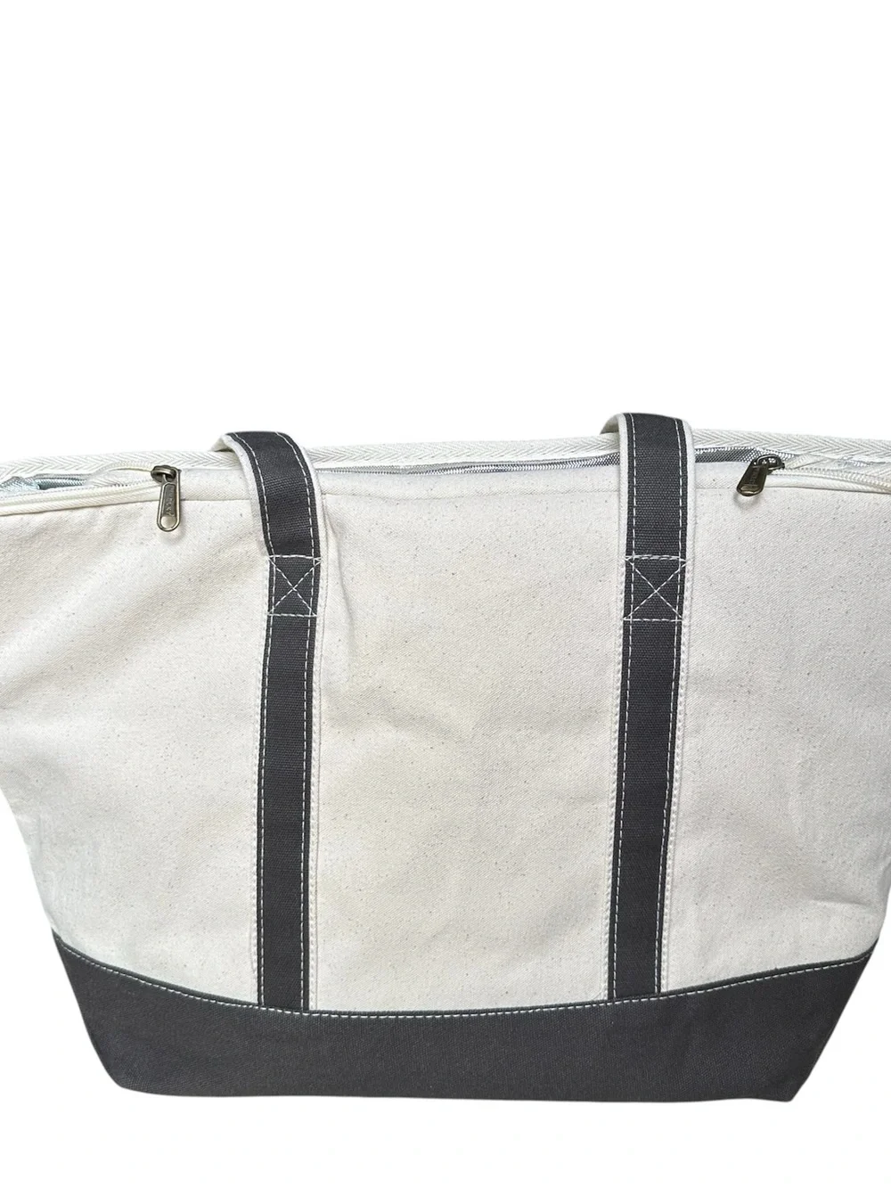 Whelky Insulated Cooler Tote Bag Cream & Brown with Golden Retriever Embroidery